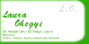 laura ohegyi business card